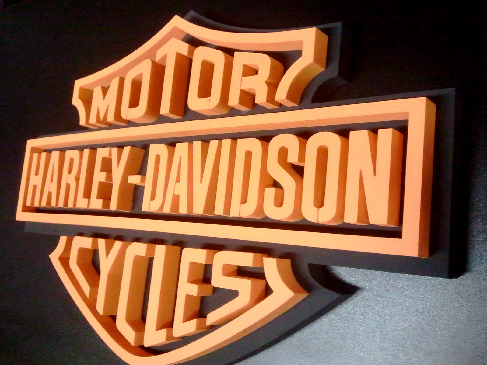 Harley-Davidson dimensional routed foam display sign