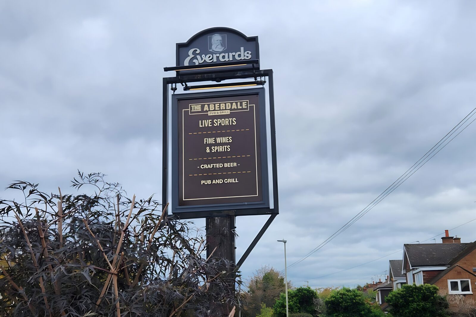 Liverards hanging pub sign
