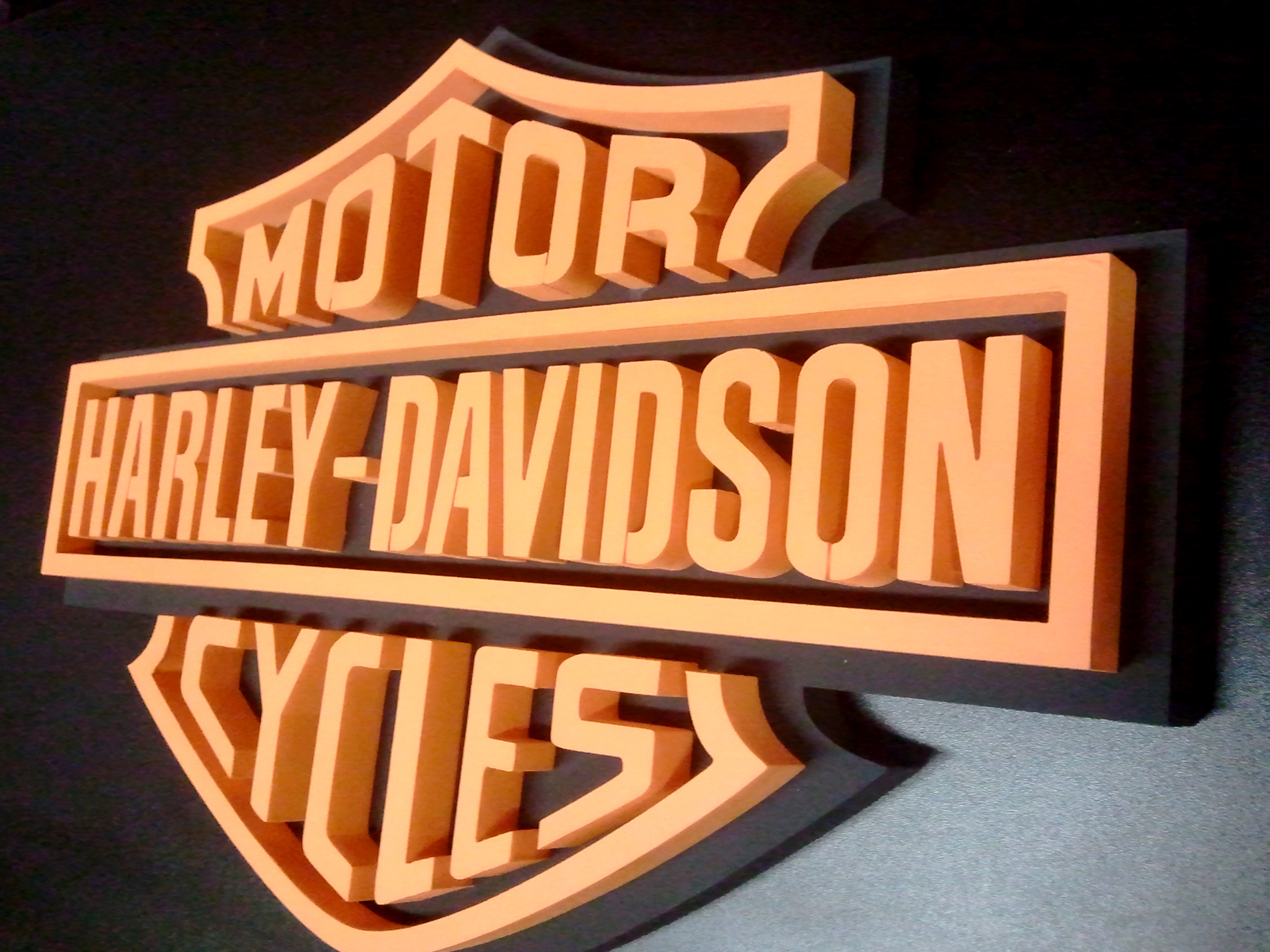 Harley-Davidson — Dimensional routed foam display